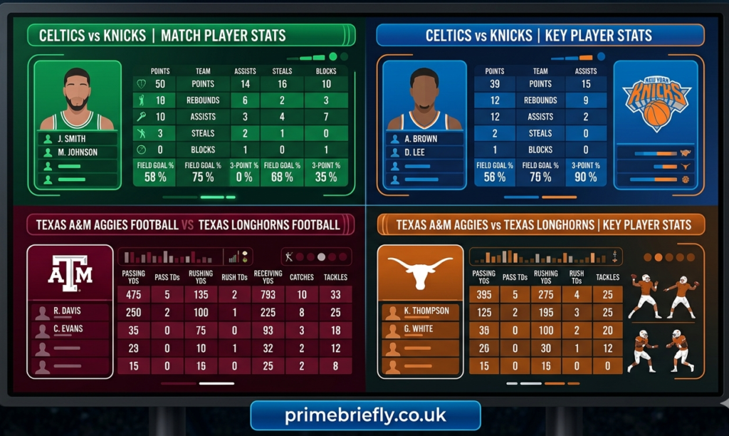 texas a&m aggies football vs texas longhorns football match player stats